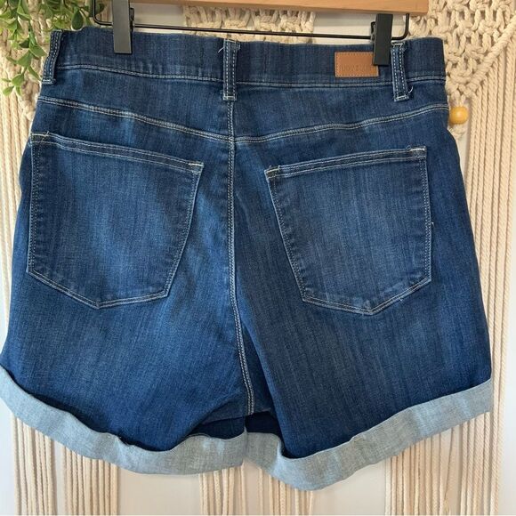 JUDY BLUE High Rise Pull On Cuffed Shorts Blue 1XL - Picture 5 of 15